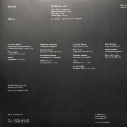 Jan Garbarek / The Hilliard Ensemble &ndash; Officium - фото 2