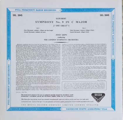 Schubert, Josef Krips, London Symphony Orchestra &ndash; Great C Major Symphony - фото 2
