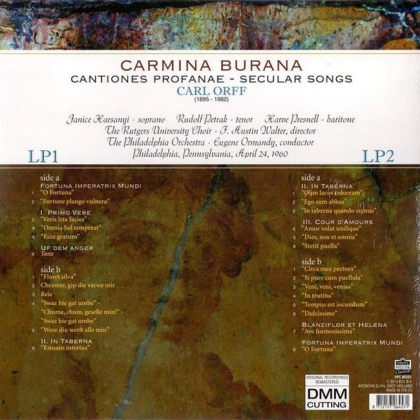 Eugene Ormandy, Carl Orff, The Philadelphia Orchestra, The Rutgers University Choir &ndash; Carmina Burana - фото 2
