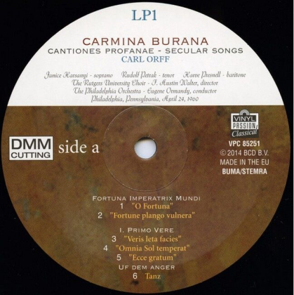 Eugene Ormandy, Carl Orff, The Philadelphia Orchestra, The Rutgers University Choir &ndash; Carmina Burana - фото 3
