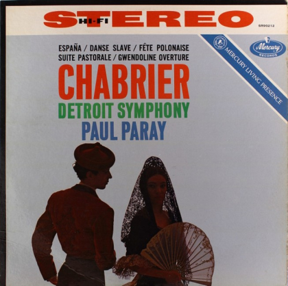 Chabrier, Detroit Symphony, Paul Paray &ndash; Espana / Danse Slave / Fete Polonaise / Suite Pastorale / Gwendoline Overture - фото 1