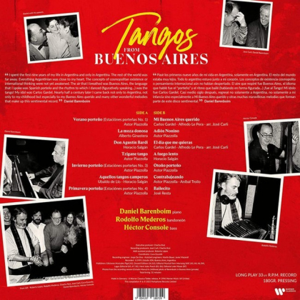 Daniel Barenboim, Rodolfo Mederos, Hector Console &ndash; Tangos From Buenos Aires - фото 2