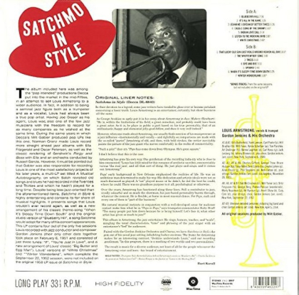 Louis Armstrong, Gordon Jenkins and his Chorus and Orchestra &ndash; Satchmo In Style - фото 2