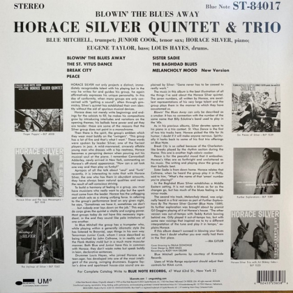 The Horace Silver Quintet &amp; Trio &ndash; Blowin&#039; The Blues Away - фото 2