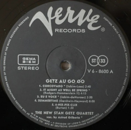 Stan Getz Quartet Featuring Astrud Gilberto &ndash; Getz Au Go Go - фото 3