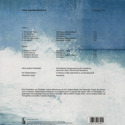 Roedelius – Wasser Im Wind - фото 2 Roedelius – Wasser Im Wind - фото 2