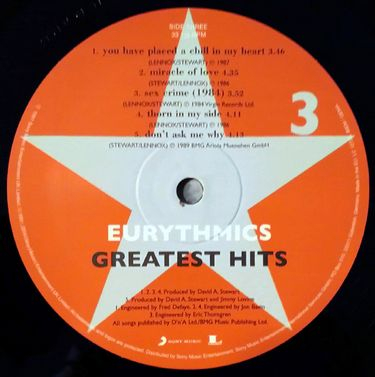 Eurythmics - Greatest Hits - фото 7