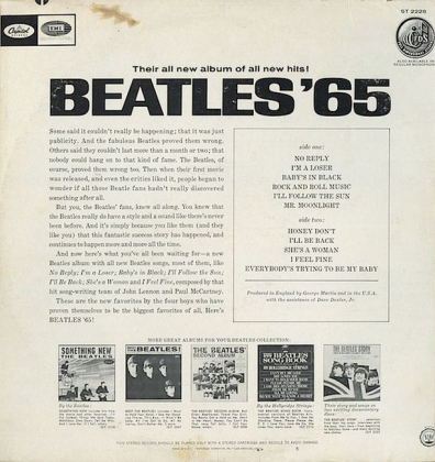 The Beatles &ndash; Beatles &#039;65 - фото 2