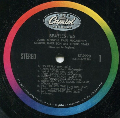 The Beatles &ndash; Beatles &#039;65 - фото 3
