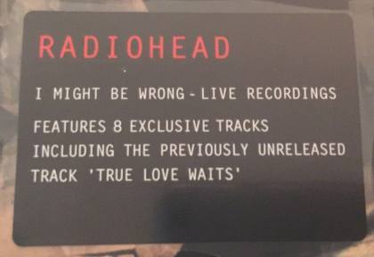 Radiohead – I Might Be Wrong - Live Recordings - фото 2 Radiohead – I Might Be Wrong - Live Recordings - фото 2