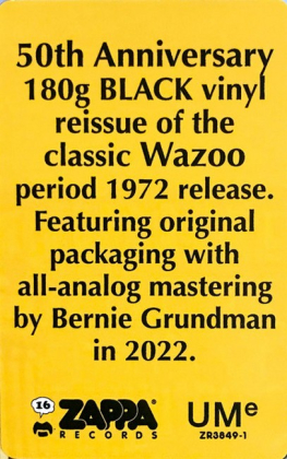 Frank Zappa &ndash; The Grand Wazoo - фото 4