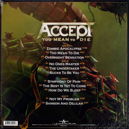 Accept &ndash; Too Mean To Die - фото 2