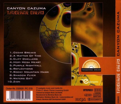 Tangerine Dream &ndash; Canyon Cazuma - фото 2