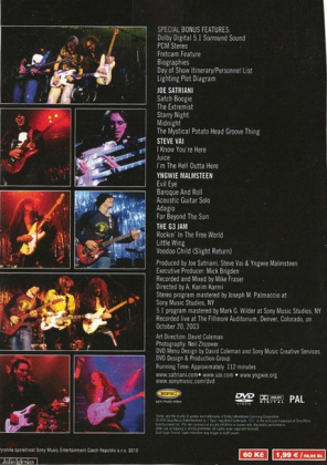 Joe Satriani &amp; Steve Vai &amp; Yngwie Malmsteen, G3  &ndash; G3 Live In Denver - фото 2