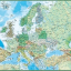 Political and physical map of Europe - фото 1