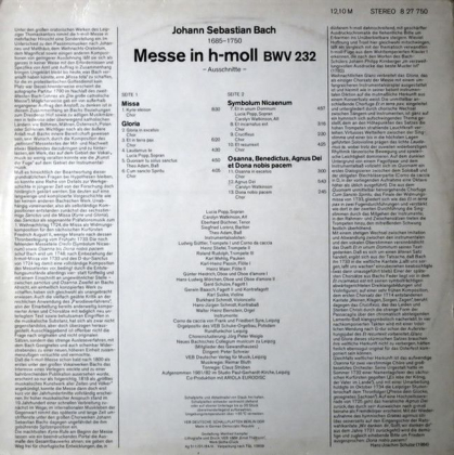 Bach &ndash; Messe In H-moll BWV 232 (Ausschnitte)  - фото 2