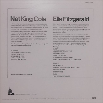Nat King Cole, Ella Fitzgerald &ndash; Nat King Cole / Ella Fitzgerald - фото 2