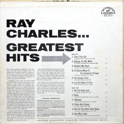Ray Charles &ndash; Greatest Hits - фото 2