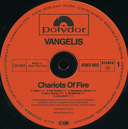 Vangelis &ndash; Chariots Of Fire - фото 3