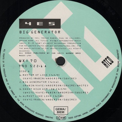 Yes &ndash; Big Generator - фото 3