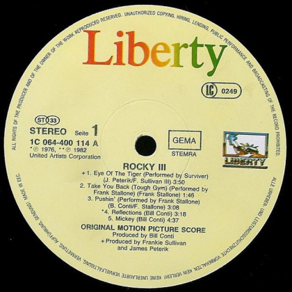 Bill Conti &ndash; Rocky III - Original Motion Picture Score - фото 3