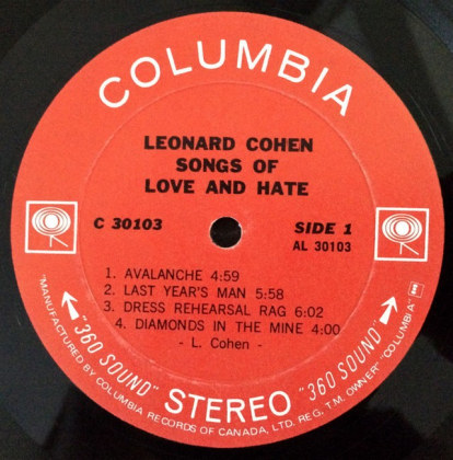 Leonard Cohen &ndash; Songs Of Love And Hate - фото 3