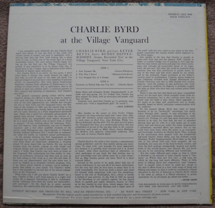 Charlie Byrd &ndash; At The Village Vanguard - фото 2