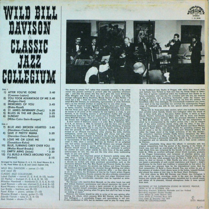 Wild Bill Davison &amp; Classic Jazz Collegium &ndash; Wild Bill Davison &amp; Classic Jazz Collegium - фото 2