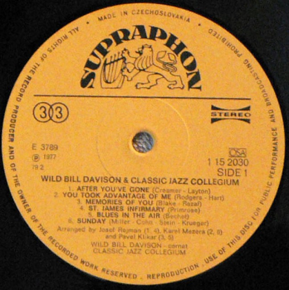 Wild Bill Davison &amp; Classic Jazz Collegium &ndash; Wild Bill Davison &amp; Classic Jazz Collegium - фото 3
