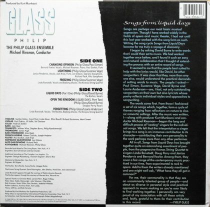 Philip Glass &ndash; Songs From Liquid Days - фото 2