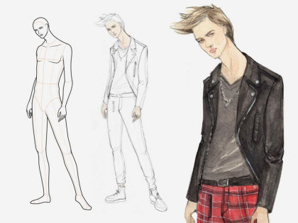 Poses for Fashion Illustration - Mens - фото 4