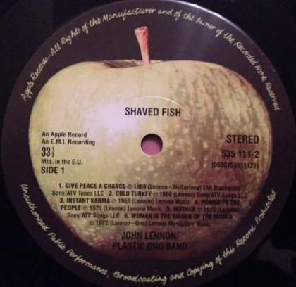 Lennon / Plastic Ono Band &ndash; Shaved Fish  - фото 3