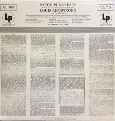 Louis Armstrong And His All-Stars – Satch Plays Fats: A Tribute To The Immortal Fats Waller By Louis Armstrong And His All-Stars - фото 2 Louis Armstrong And His All-Stars – Satch Plays Fats: A Tribute To The Immortal Fats Waller By Louis Armstrong And His All-Stars - фото 2