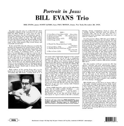 The Bill Evans Trio &ndash; Portrait In Jazz - фото 2