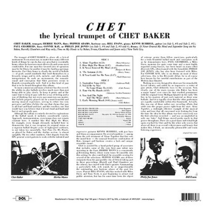 Chet Baker &ndash; The Lyrical Trumpet Of Chet Baker - фото 2