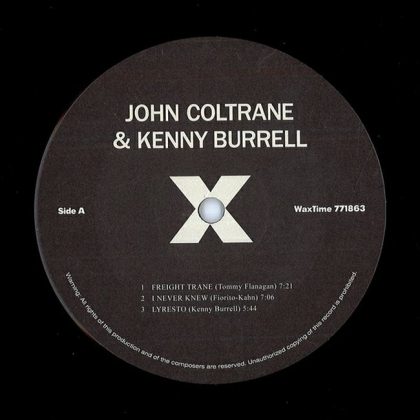 John Coltrane &amp; Kenny Burrell &ndash; John Coltrane &amp; Kenny Burrell - фото 3