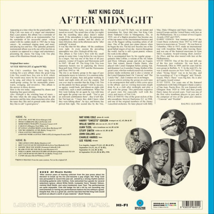 Nat &#039;King&#039; Cole And His Trio* &ndash; After Midnight - фото 2