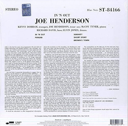Joe Henderson &ndash; In &#039;N Out - фото 2