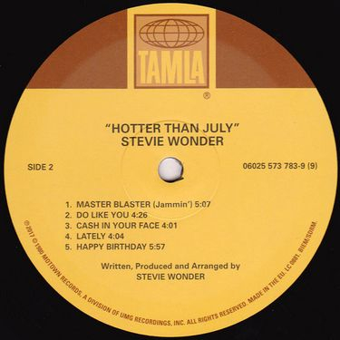 Stevie Wonder - Hotter Than July - фото 7