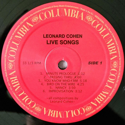 Leonard Cohen &ndash; Live Songs - фото 3