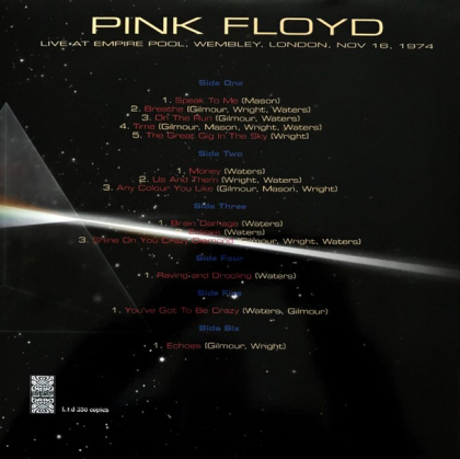 Pink Floyd – Live At The Empire Pool, Wembley, London, Nov 16, 1974 - фото 2 Pink Floyd – Live At The Empire Pool, Wembley, London, Nov 16, 1974 - фото 2
