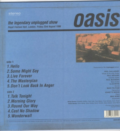 Oasis  &ndash; The Legendary Unplugged Show - фото 2
