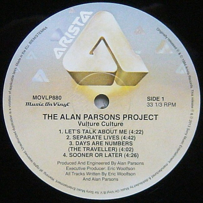 The Alan Parsons Project &ndash; Vulture Culture - фото 3