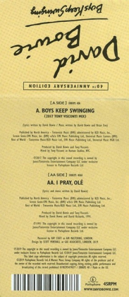David Bowie &ndash; Boys Keep Swinging - фото 3