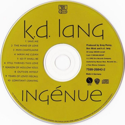 k.d. lang &ndash; Ingenue - фото 3