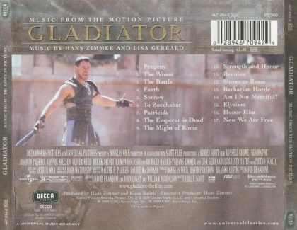 Hans Zimmer And Lisa Gerrard &ndash; Gladiator - фото 2