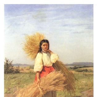 Дівчина зі снопами