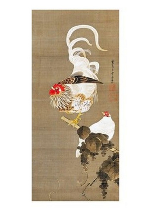 Hen and Rooster with Grapewine, 1792 - фото 1