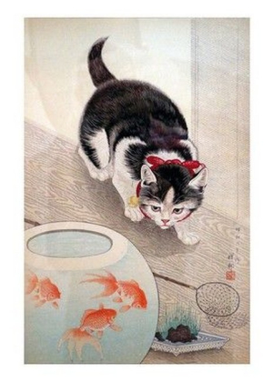 Cat and Goldfish Bowl, 1933 - фото 1