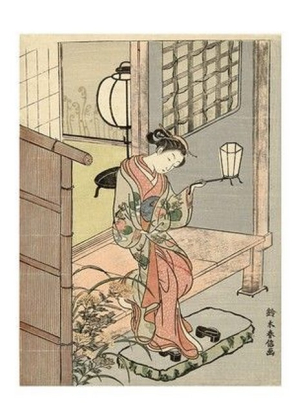 Young Woman with a Lantern, 1765-1770 - фото 1